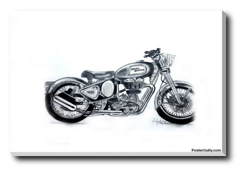 Royal Enfield Sketch | Bike sketch, Royal enfield, Motorbike illustration